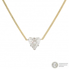 Heart Cut Diamond Pendant 1.78ct G/VS2